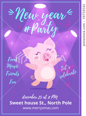New Year party poster New Year party poster 39758582