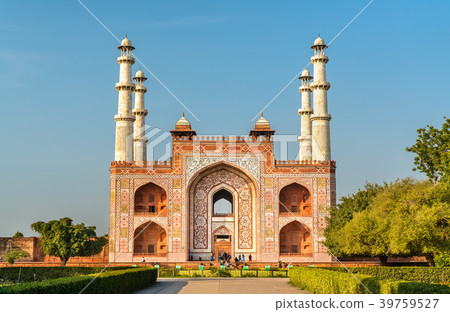 South Gate of Sikandra Fort in Agra - Uttar South Gate of Sikandra Fort in Agra - Uttar 39759527
