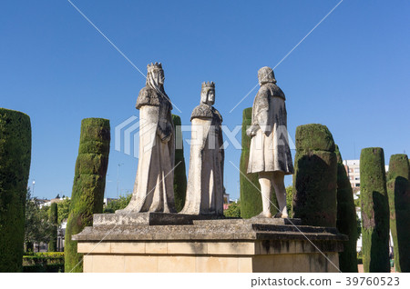 Statues of the gardens the 'Alcazar de los Reye Statues of the gardens the 'Alcazar de los Reye 39760523