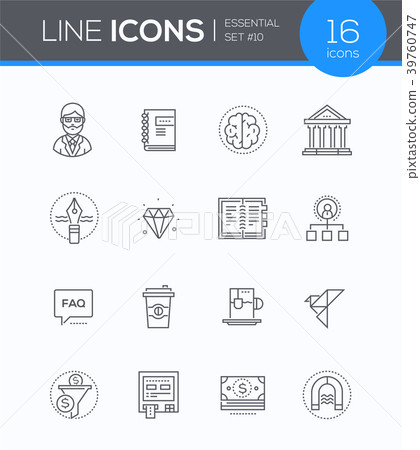 Business and finance concepts - modern line design Business and finance concepts - modern line design 39760747