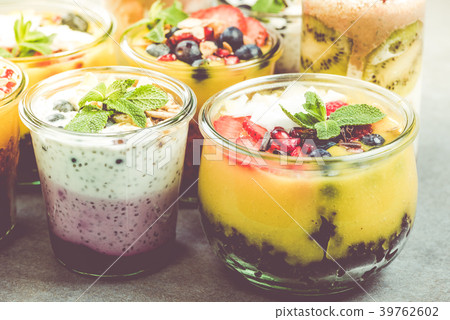 Selection of super healthy food in jars Selection of super healthy food in jars 39762602