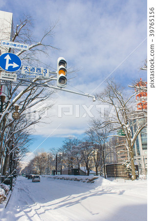 Sapporo Odori Park in the snow Sapporo Odori Park in the snow 39765156