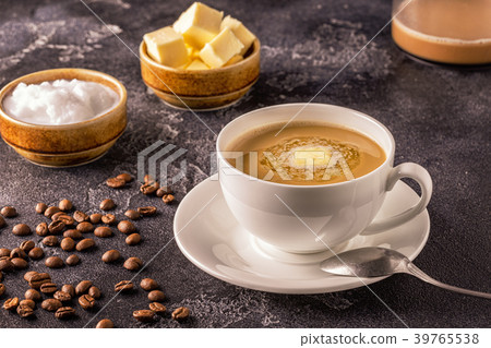 Bulletproof coffee, blended with organic butter Bulletproof coffee, blended with organic butter 39765538