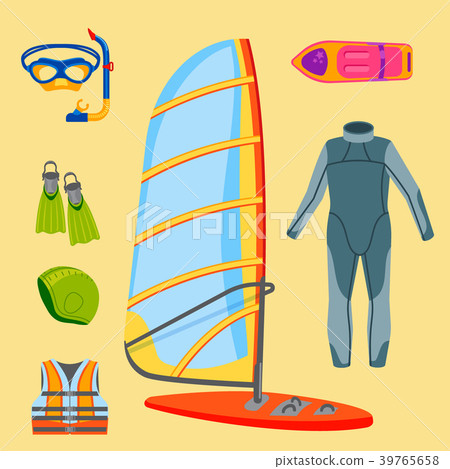 Fun water extreme sport kiteboarding surfer Fun water extreme sport kiteboarding surfer 39765658
