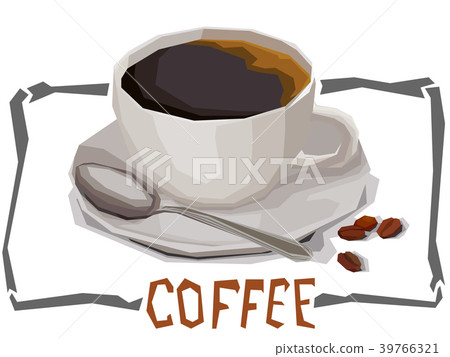 Vector simple illustration cup of coffee. 39766321