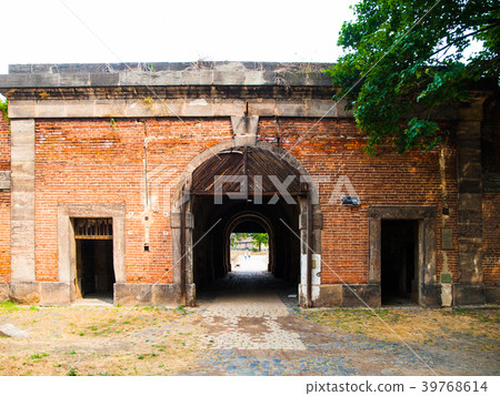 Old fortification gate in Terezin, Czech Republic Old fortification gate in Terezin, Czech Republic 39768614