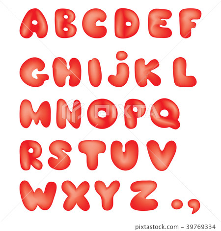 Alphabet Kid style line latin letter character set Alphabet Kid style line latin letter character set 39769334