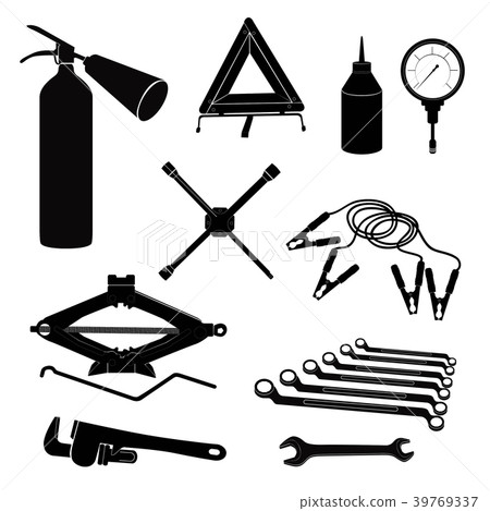 Auto service icons. Repair car. garage tools set. Auto service icons. Repair car. garage tools set. 39769337