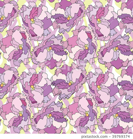 Abstract floral spot Flower petal seamless pattern Abstract floral spot Flower petal seamless pattern 39769374