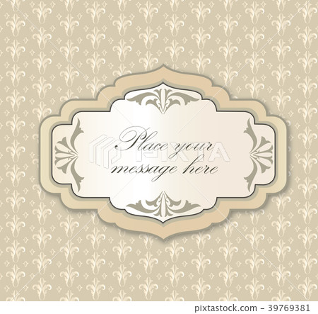 Greeting card frame, Retro cover. Seamless pattern Greeting card frame, Retro cover. Seamless pattern 39769381