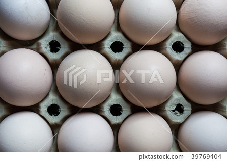 Eggs in carton cell Eggs in carton cell 39769404