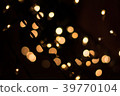 Gold Abstract bokeh Background from small bulbs 39770104