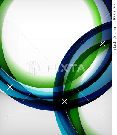 Glossy wave vector background with light and Glossy wave vector background with light and 39770170