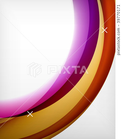 Glossy wave vector background with light and Glossy wave vector background with light and 39770171