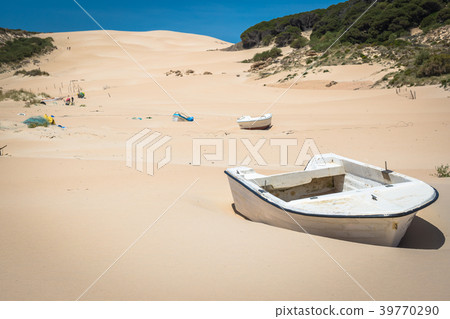 boat at bolonia beach a coastal village 39770290