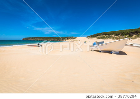 boat at bolonia beach a coastal village boat at bolonia beach a coastal village 39770294