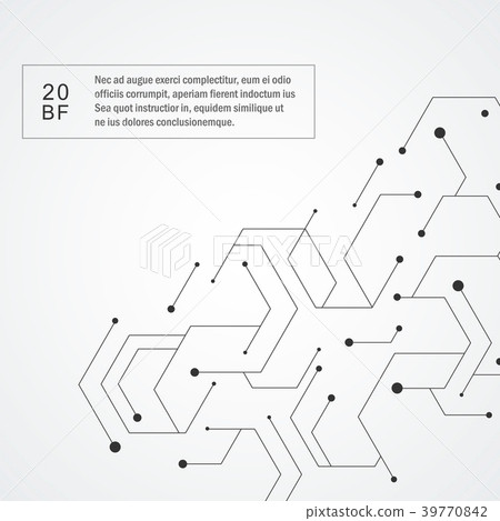 Technology hexagons structure Technology hexagons structure 39770842