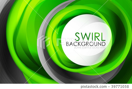 Spiral swirl flowing lines 3d vector abstract Spiral swirl flowing lines 3d vector abstract 39771038