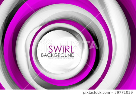 Spiral swirl flowing lines 3d vector abstract 39771039