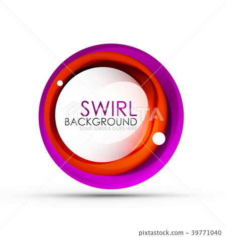 Spiral swirl flowing lines 3d vector abstract Spiral swirl flowing lines 3d vector abstract 39771040