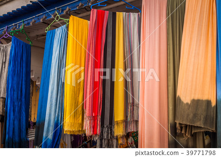 Old Medina souk Fez, artisan shop of colorful  39771798