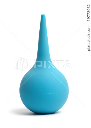 Clean blue rubber enema Clean blue rubber enema 39772082