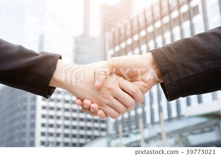 Good deal. Close-up of handshaking.  39773021