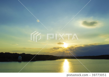 Evening view of Lake Tama Evening view of Lake Tama 39773051