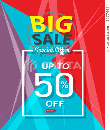 Big sale template banner,discount up to 50% off. Big sale template banner,discount up to 50% off. 39774424