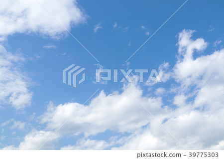 天空雲彩藍天白色雲彩綜合性背景材料照片材料 39775303
