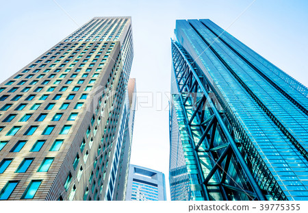 look up panoramic city skyline view in tokyo look up panoramic city skyline view in tokyo 39775355