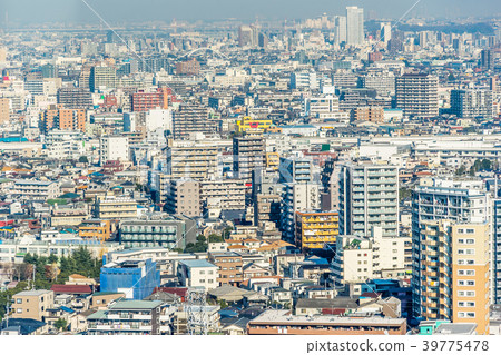 city skyline view in funabori, tokyo, Japan city skyline view in funabori, tokyo, Japan 39775478