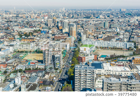 city skyline view in funabori, tokyo, Japan city skyline view in funabori, tokyo, Japan 39775480