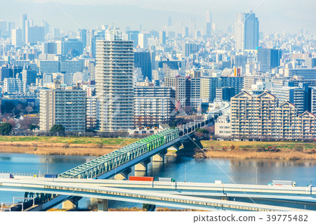 city skyline view in funabori, tokyo, Japan city skyline view in funabori, tokyo, Japan 39775482