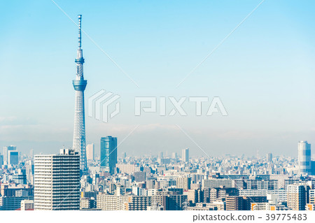 city skyline view in funabori, tokyo, Japan city skyline view in funabori, tokyo, Japan 39775483