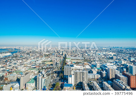 city skyline view in funabori, tokyo, Japan city skyline view in funabori, tokyo, Japan 39775496