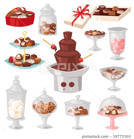 Chocolate candy vector sweet confection dessert Chocolate candy vector sweet confection dessert 39775503