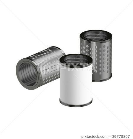3d Illustration Industrial Part Filter 39778807