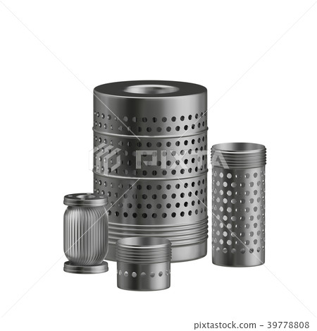 3d Illustration Industrial Part Filter 39778808