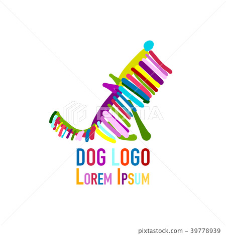 Funny dog, colorful logo for your design Funny dog, colorful logo for your design 39778939