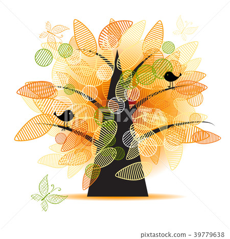 Art tree beautiful for your design 39779638