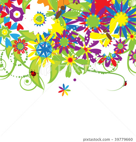 Floral bouquet, summer illustration 39779660