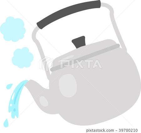 Illustration pouring hot water from yakan 39780210
