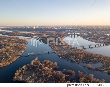 Panoramic view of the right bank of Kiev and the 39780652