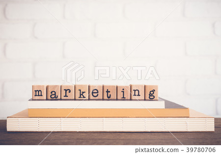 The word Marketing and blank space background. 39780706