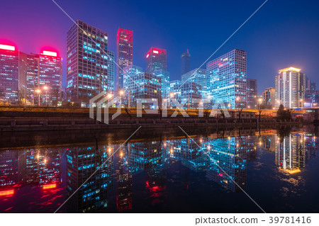 Beijing CBD at night Beijing CBD at night 39781416