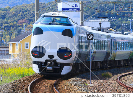 Panda Kuroshio No. JR 287 Panda face Express Train Kuroshio 35 Panda Kuroshio No. JR 287 Panda face Express Train Kuroshio 35 39781893