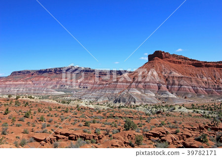 Colorful Badland Hills in Old Paria, Grand 39782171