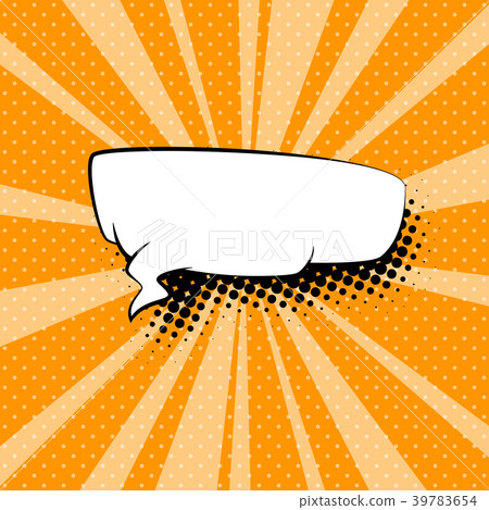 Yellow Background and Speech Bubble 39783654