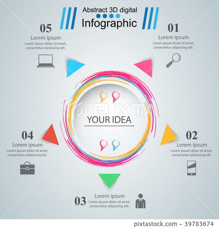 Business Infographics origami style Vector 39783674